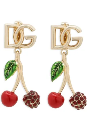 Dolce & Gabbana Logo-lettering drop earrings