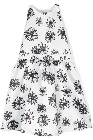 Pinko Floral-print ribbon-detail dress
