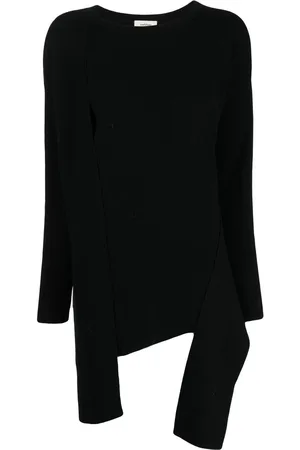 Onefifteen Asymmetric-hem knit sweater