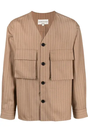 Onefifteen X ANOWHEREMAN stripe-print shirt