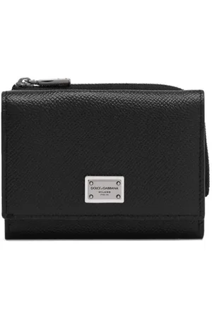 Dolce & Gabbana Logo-plaque leather wallet