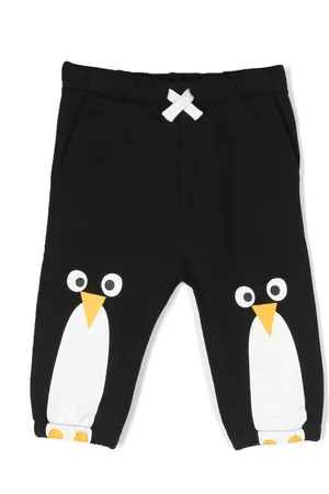 Stella McCartney Penguin-print cotton joggers
