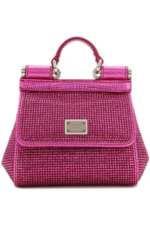 Dolce & Gabbana Mini Sicily rhinestone-embellished tote bag
