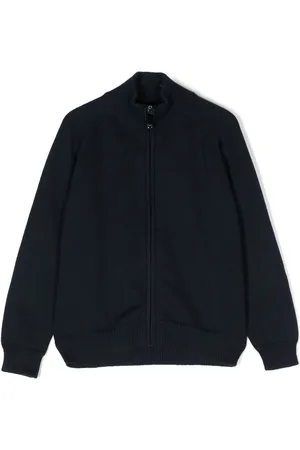 Il gufo Fine-knit zip-up cardigan