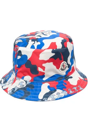 Moncler Camouflage-print logo-appliqué bucket hat