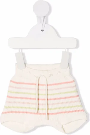 KNOT Striped ribbed-knit bloomers
