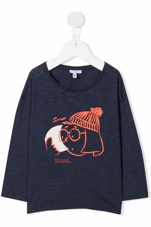 KNOT Moon Advice graphic-print long-sleeve T-shirt