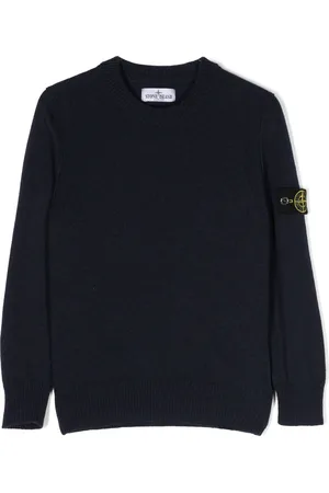 Stone Island Compass-patch crew-neck jumper