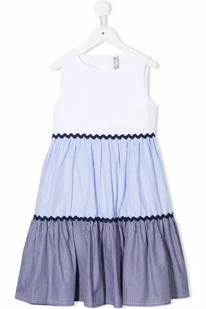 Il gufo Colour-block flared dress