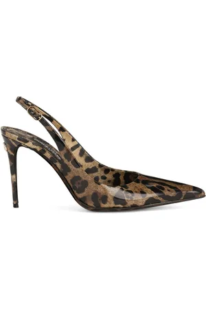 Dolce & Gabbana KIM DOLCE&GABBANA leopard-print slingback pumps