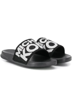 Michael Kors Embellished logo slippers