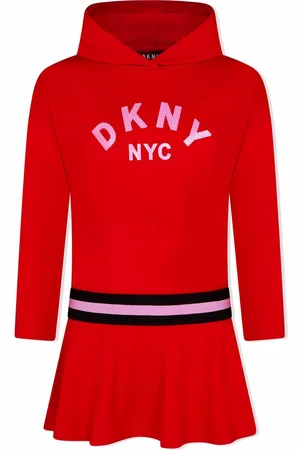 DKNY Sequined hooded dress