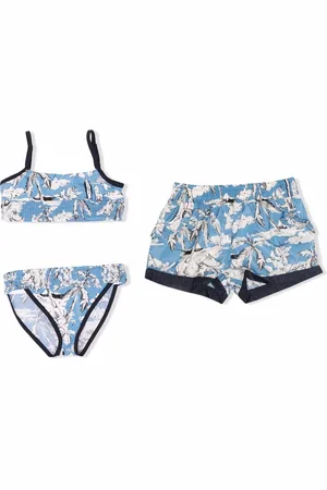 Moncler Floral-print bikini swim set