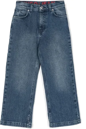 HUGO BOSS Mid wash straight-leg jeans