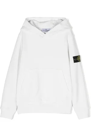 Stone Island Compass-badge cotton hoodie