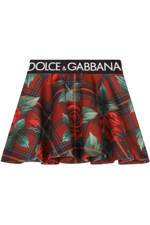 Dolce & Gabbana Rose tartan-print skirt