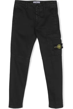Stone Island Compass-patch straight-leg trousers