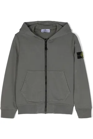 Stone Island Compass-badge zip-up hoodie