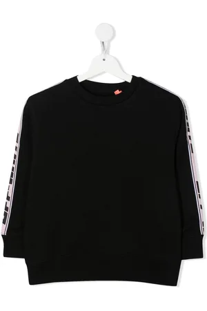 OFF-WHITE Logo-tape crew neck jumper