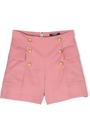 Balmain Button-detail zip-up shorts
