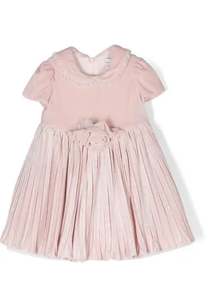 MONNALISA Short-sleeve pleated dress