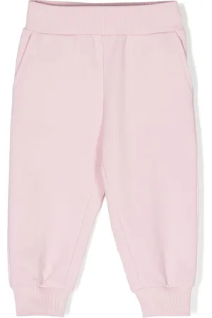 MONNALISA Heart-patch cotton track pants
