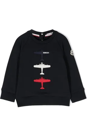Moncler Embroidered-motif cotton sweatshirt