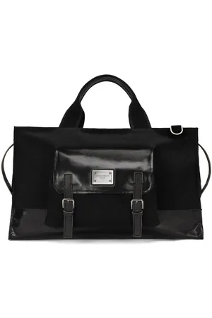 Dolce & Gabbana Logo-tag canvas holdall bag