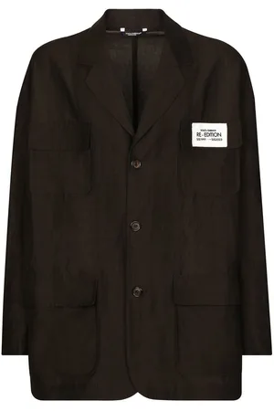 Dolce & Gabbana Single-breasted linen blazer