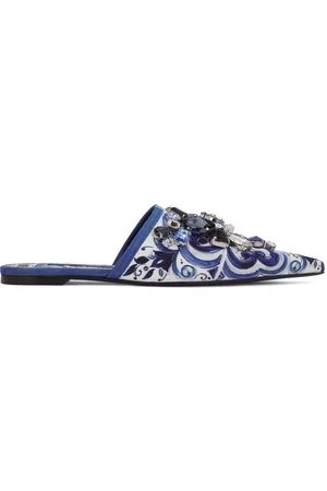 Dolce & Gabbana Majolica-print brocade mules