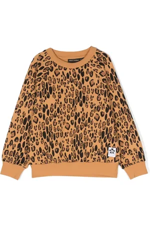 Mini Rodini Leopard-print organic-cotton sweatshirt