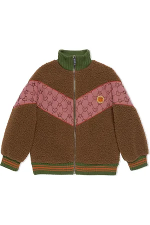 Gucci Jacquard panelled bomber jacket