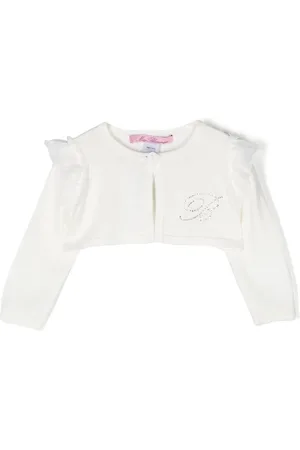 MISS BLUMARINE Logo embellished cardigan