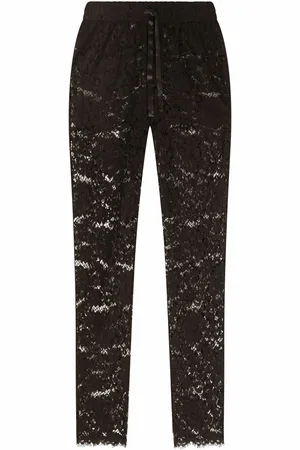 Dolce & Gabbana Lace-detail track pants
