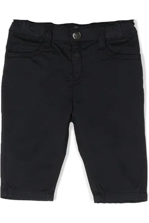 Emporio Armani Straight-leg cotton trousers