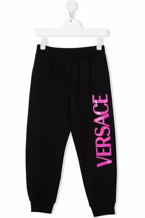 VERSACE Logo-print cotton sweatpants