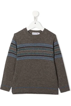 BONPOINT Striped crew neck sweater