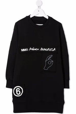 Maison Margiela Logo-tape midi sweater dress