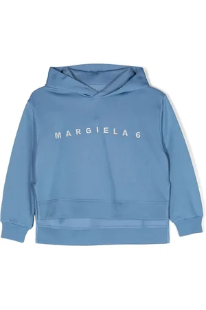 Maison Margiela Logo-embroidered hooded sweatshirt
