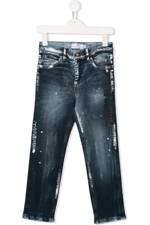 Philipp Plein Paint splatter jeans