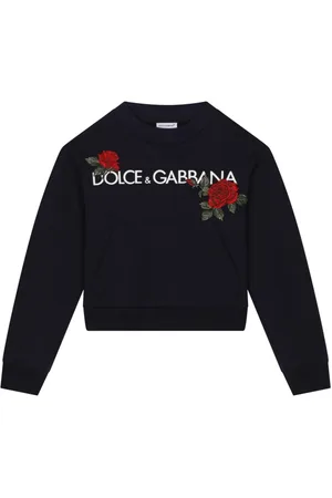 Dolce & Gabbana Rose-embroidered cotton sweatshirt