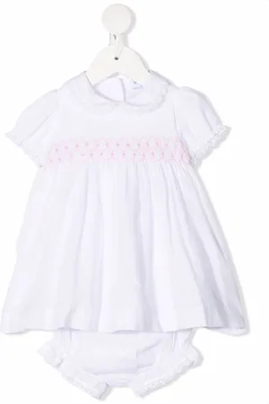 SIOLA Elasticated-panel cotton dress