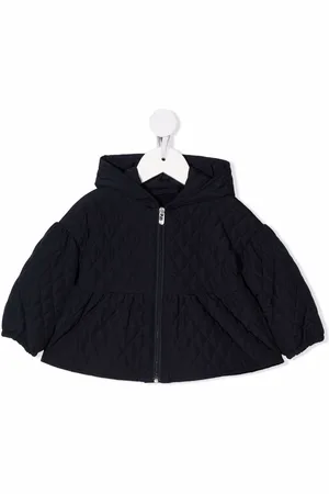 Il gufo Quilted zip-up hooded jacket