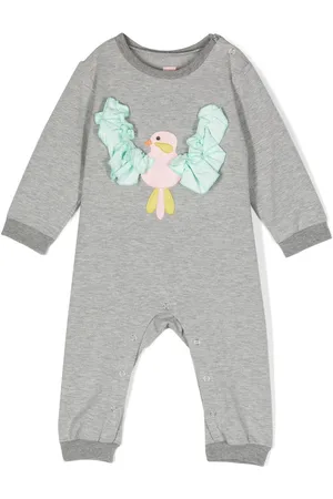 Wauw Capow by Bangbang Appliqué-detail long-sleeved bodysuit