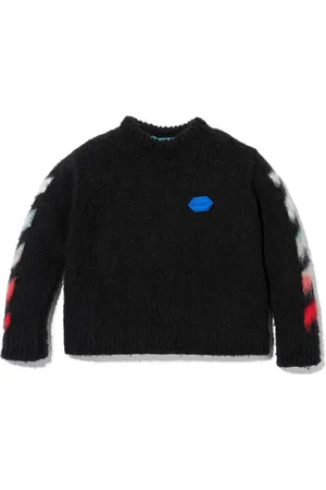 OFF-WHITE Arrows brushed-effect jumper