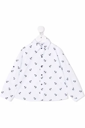 PATACHOU Anchor-print cotton shirt