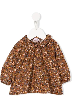 Il gufo Floral shift blouse