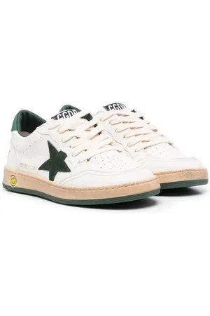 Golden Goose Ball Star logo-patch leather sneakers