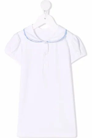 SIOLA Contrast-trim cotton blouse