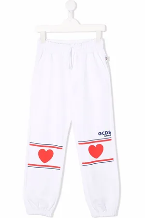 GCDS Heart-print detail trousers